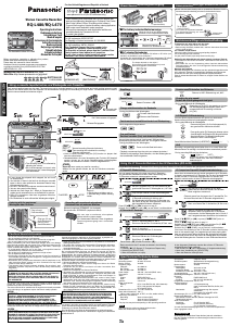 Bruksanvisning Panasonic RQ-L480 Kassettbandspelare