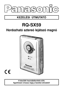 Használati útmutató Panasonic RQ-SX59 Kazettás felvevő