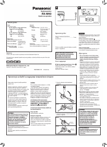 Priručnik Panasonic RX-M40 Kasetofon