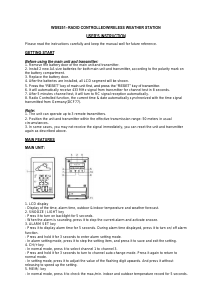 Manual Technoline WS 9251 Weather Station