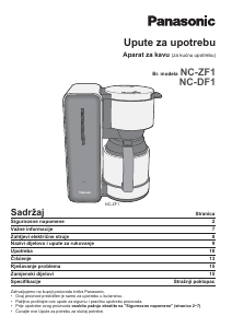 Priručnik Panasonic NC-ZF1HXE Aparat za kavu