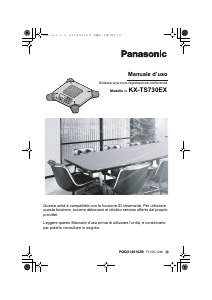 Manuale Panasonic KX-TS730EX Telefono per conferenza