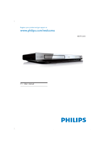 Manual Philips BDP3280 Blu-ray Player