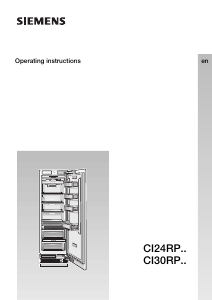 Manual Siemens CI30RP00 Refrigerator