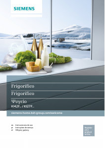 Manual de uso Siemens KI27FP60 Refrigerador