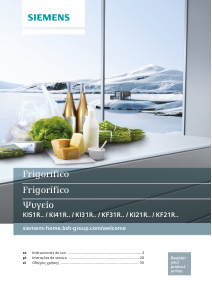 Manual de uso Siemens KI31RAF30 Refrigerador