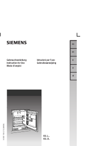 Bedienungsanleitung Siemens KU15LA50 Kühlschrank