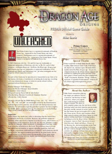Handleiding PC Dragon Age - Origins