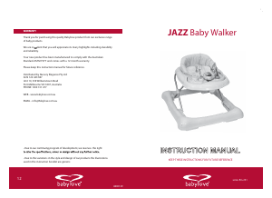 Manual Babylove Jazz Baby Walker