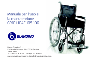 Handleiding Blandino GR105 Rolstoel
