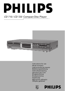 Mode d’emploi Philips CD723 Lecteur CD