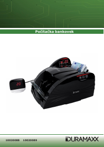 Manuál Duramaxx 10020089 Počítačka bankovek