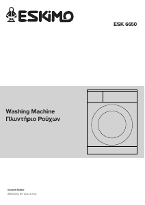 Manual Eskimo ESK 6650 Washing Machine