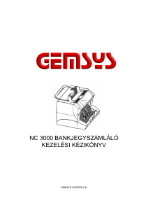 Használati útmutató Gemsys NC 3000 Bankjegyszámláló