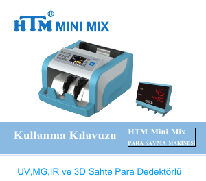 Kullanım kılavuzu HTM Mini Mix Para sayma makinesi