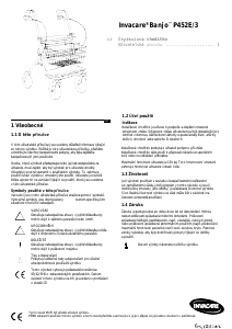 Manuál Invacare P452E/3 Banjo Chodítko s kolečky