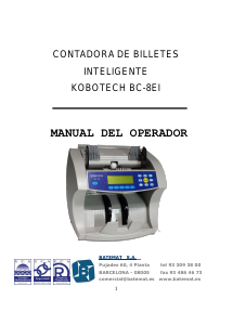Manual de uso Kobotech BC-8EI Contadora de billetes