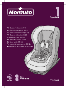 Manuale Norauto D11 Seggiolino per auto