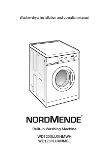 Manual Nordmende WD1200LUXNMSL Washer-Dryer