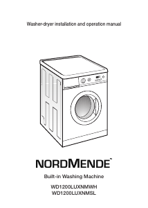 Manual Nordmende WD1200LUXNMWH Washer-Dryer