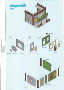 Manual Playmobil set 3786 Western Sheriffs office