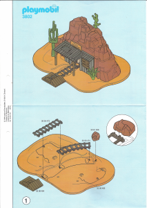 Bedienungsanleitung Playmobil set 3802 Western Goldmine