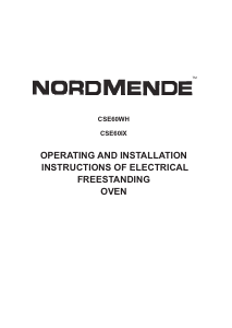 Manual Nordmende CSE60WH Range