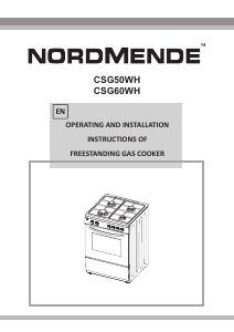 Bedienungsanleitung Nordmende CSG50WH Herd