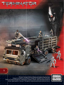 Manuale Mega Bloks set CNG05 Terminator Attacoo al trasporto prigionieri