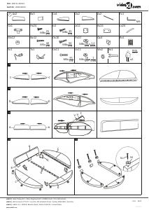 Manual de uso vidaXL 284722 Estructura de cama