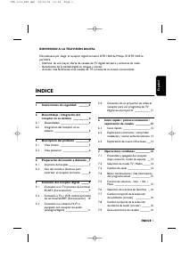 Manual de uso Philips DTR1000 Receptor digital