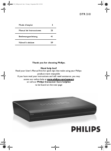 Manual de uso Philips DTR210 Receptor digital
