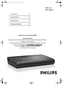 Bruksanvisning Philips DTR210 Digitalmottagare