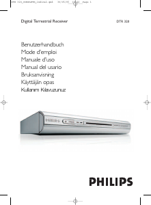 Mode d’emploi Philips DTR320 Récepteur numérique