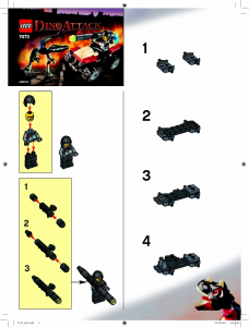 Manual Lego set 7473 Dino Street sprinter vs. mutant lizard