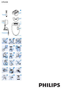 Rokasgrāmata Philips HP6508 Epilators