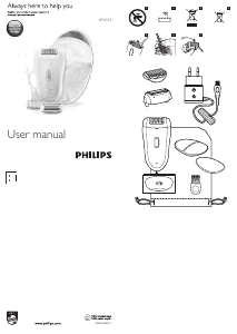 Руководство Philips HP6553 Satinelle Эпилятор