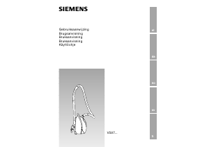 Bruksanvisning Siemens VS07G1840 Støvsuger