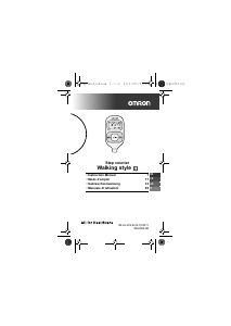 Manual Omron HJ-203-E Walking Style III Step Counter