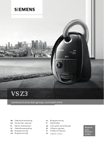 Mode d’emploi Siemens VSZ3A330 Aspirateur