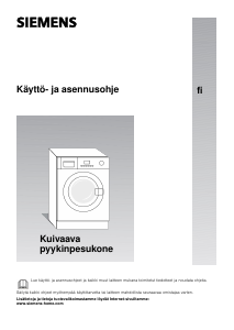 Käyttöohje Siemens WK14D320EU Kuivaava pesukone