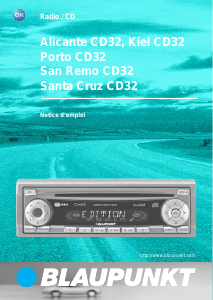 Mode d’emploi Blaupunkt Alicante CD32 Autoradio