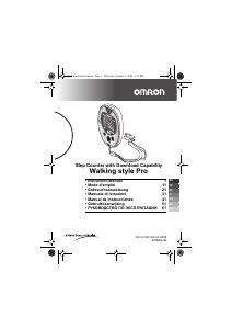 Manual Omron HJ-720IT-E2 Walking Style Pro Step Counter