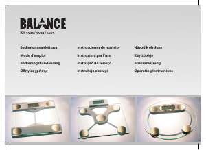 Manual Balance KH 5503 Balança