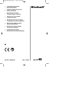 Bedienungsanleitung Einhell BG-PM 40 Rasenmäher