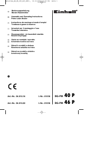 Mode d’emploi Einhell BG-PM 40 P Tondeuse à gazon