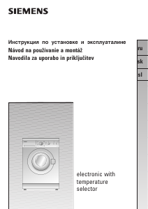 Brugsanvisning Siemens WXB1060BY Vaskemaskine