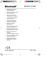 Bruksanvisning Einhell BG-PM 51 S HW-E Gräsklippare