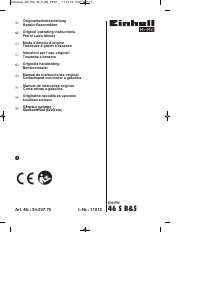 Bedienungsanleitung Einhell GH-PM 46 S B and S Rasenmäher