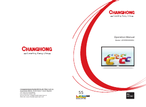 Manual Changhong LED55D3000ISX LED Television